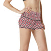 Native American Themed Tribal Print High Waisted Spandex Shorts-JTAMIGO.COM