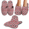 Native American Themed Tribal Print House Slippers