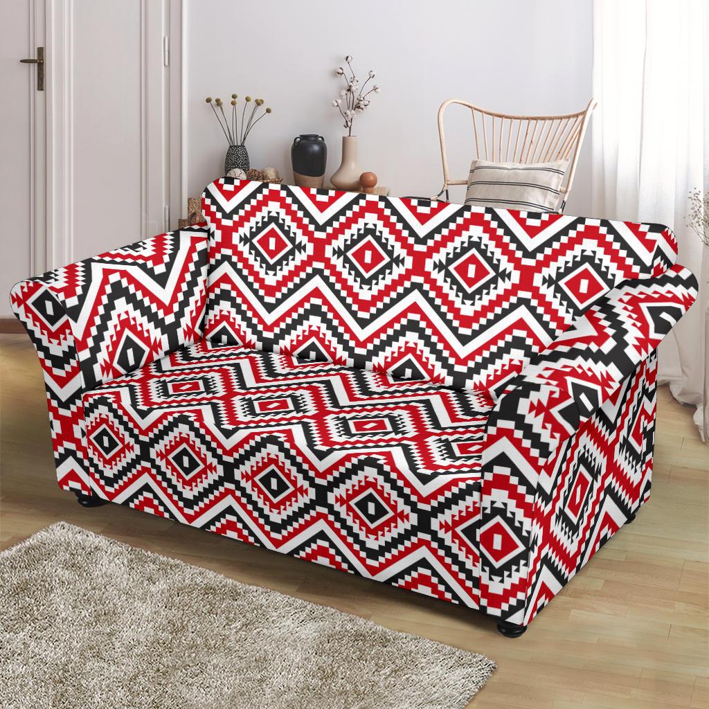 Native American Themed Tribal Print Loveseat Slipcover-JTAMIGO.COM