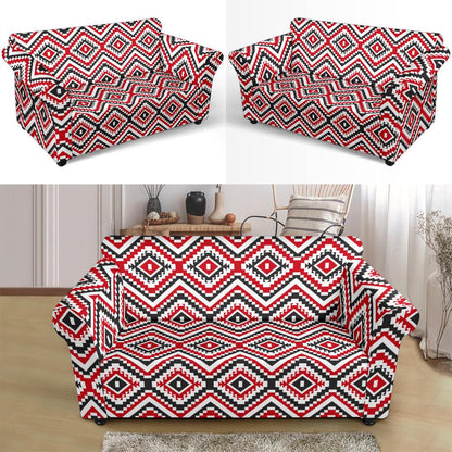 Native American Themed Tribal Print Loveseat Slipcover-JTAMIGO.COM