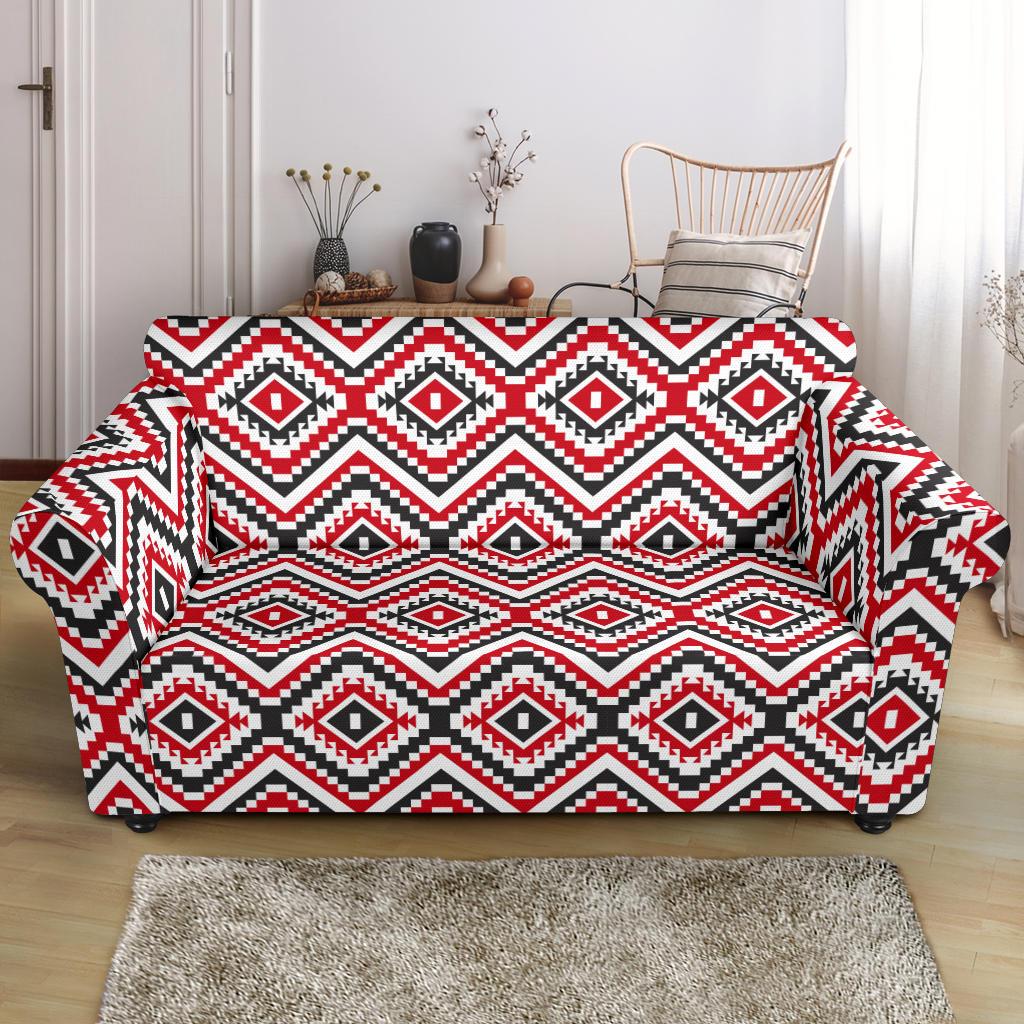 Native American Themed Tribal Print Loveseat Slipcover-JTAMIGO.COM