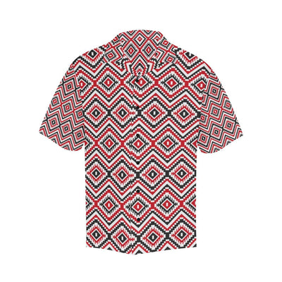 Native American Themed Tribal Print Men Aloha Hawaiian Shirt