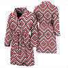 Native American Themed Tribal Print Men Bath Robe-JTAMIGO.COM