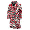 Native American Themed Tribal Print Men Bath Robe-JTAMIGO.COM