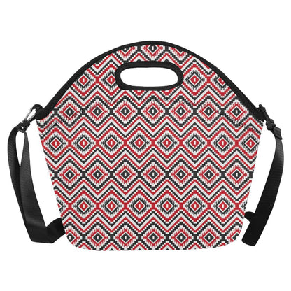 Native American Themed Tribal Print Neoprene Lunch Bag (Model 1669)(Large)-JTAMIGO.COM