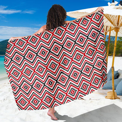 Native American Themed Tribal Print Sarong Pareo Wrap