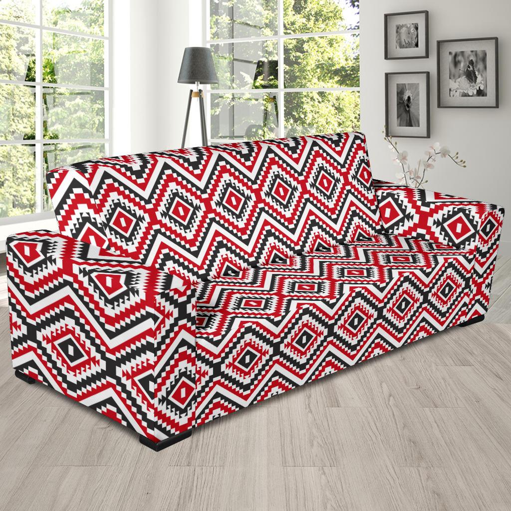 Native American Themed Tribal Print Sofa Slipcover-JTAMIGO.COM