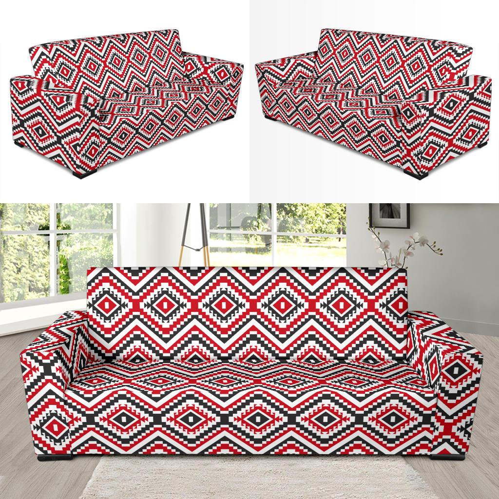 Native American Themed Tribal Print Sofa Slipcover-JTAMIGO.COM