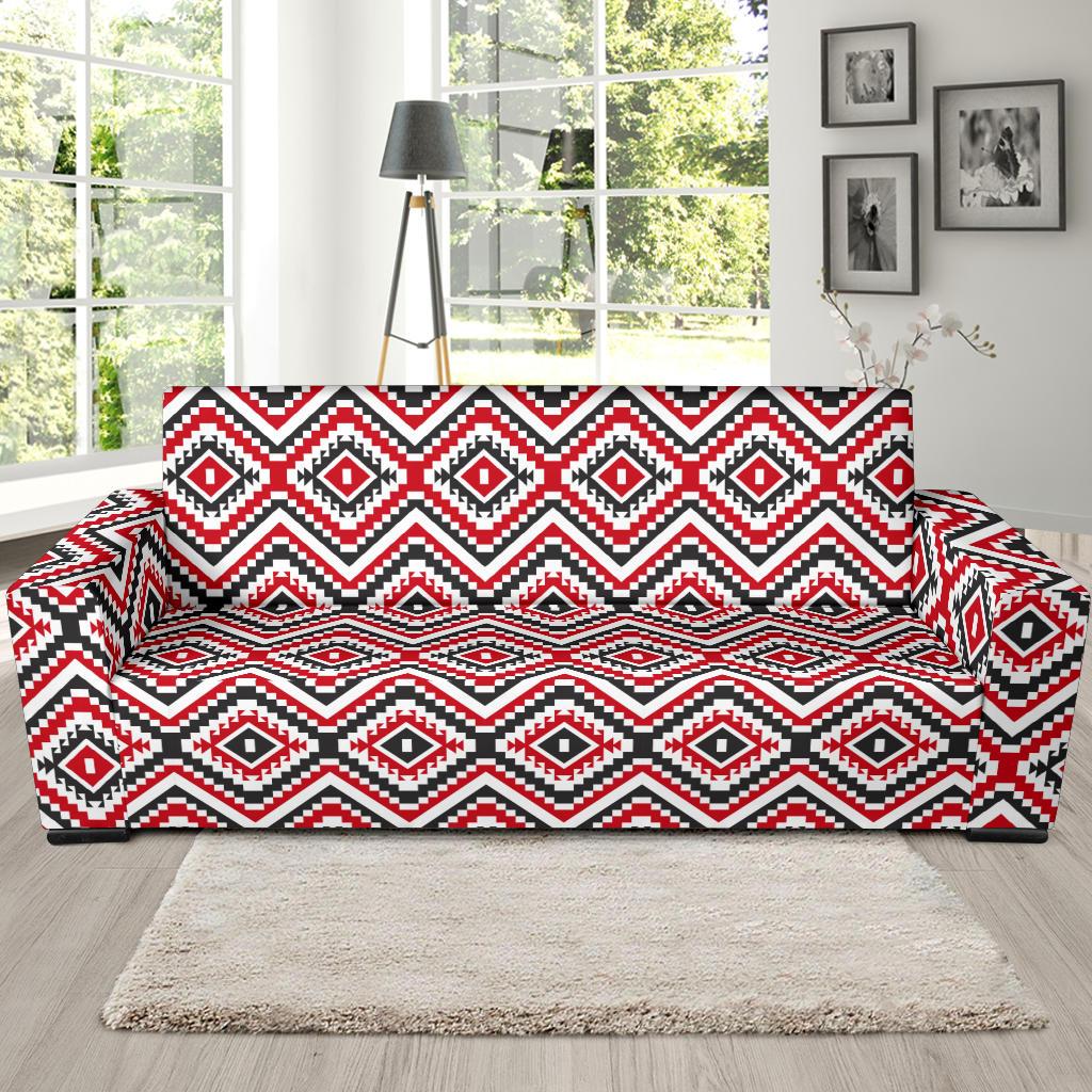 Native American Themed Tribal Print Sofa Slipcover-JTAMIGO.COM