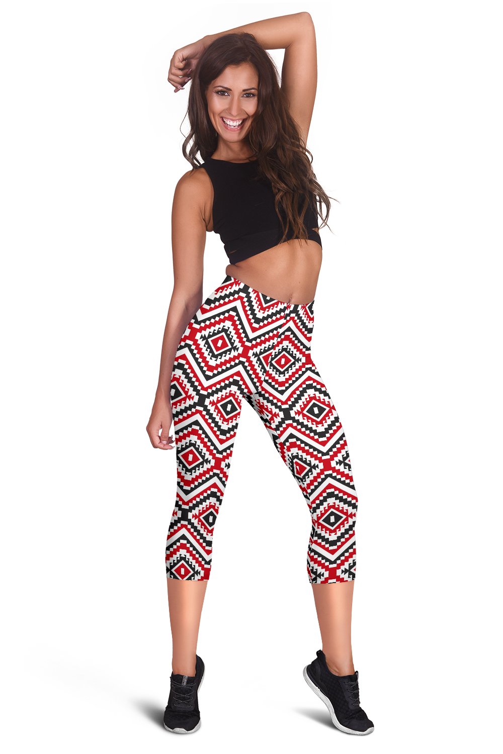 Native American Themed Tribal Print Women Capris