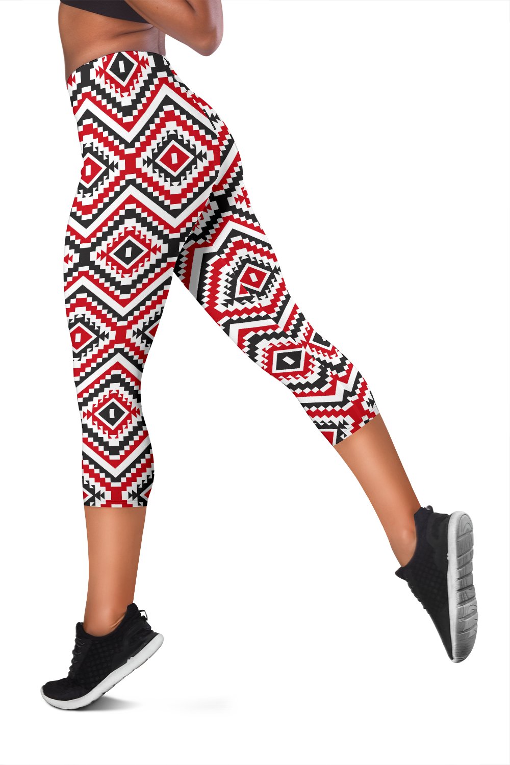 Native American Themed Tribal Print Women Capris