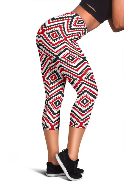 Native American Themed Tribal Print Women Capris