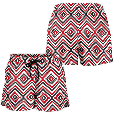 Native American Themed Tribal Print Women Shorts-JTAMIGO.COM