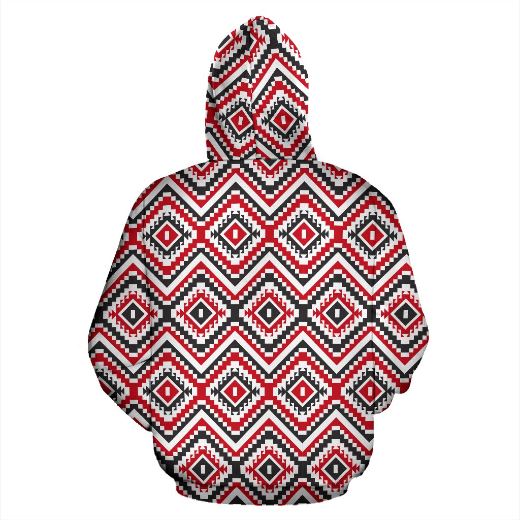 Native American Themed Tribal Print Zip Up Hoodie