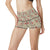 Native Buffalo Head Themed Design Print High Waisted Spandex Shorts-JTAMIGO.COM