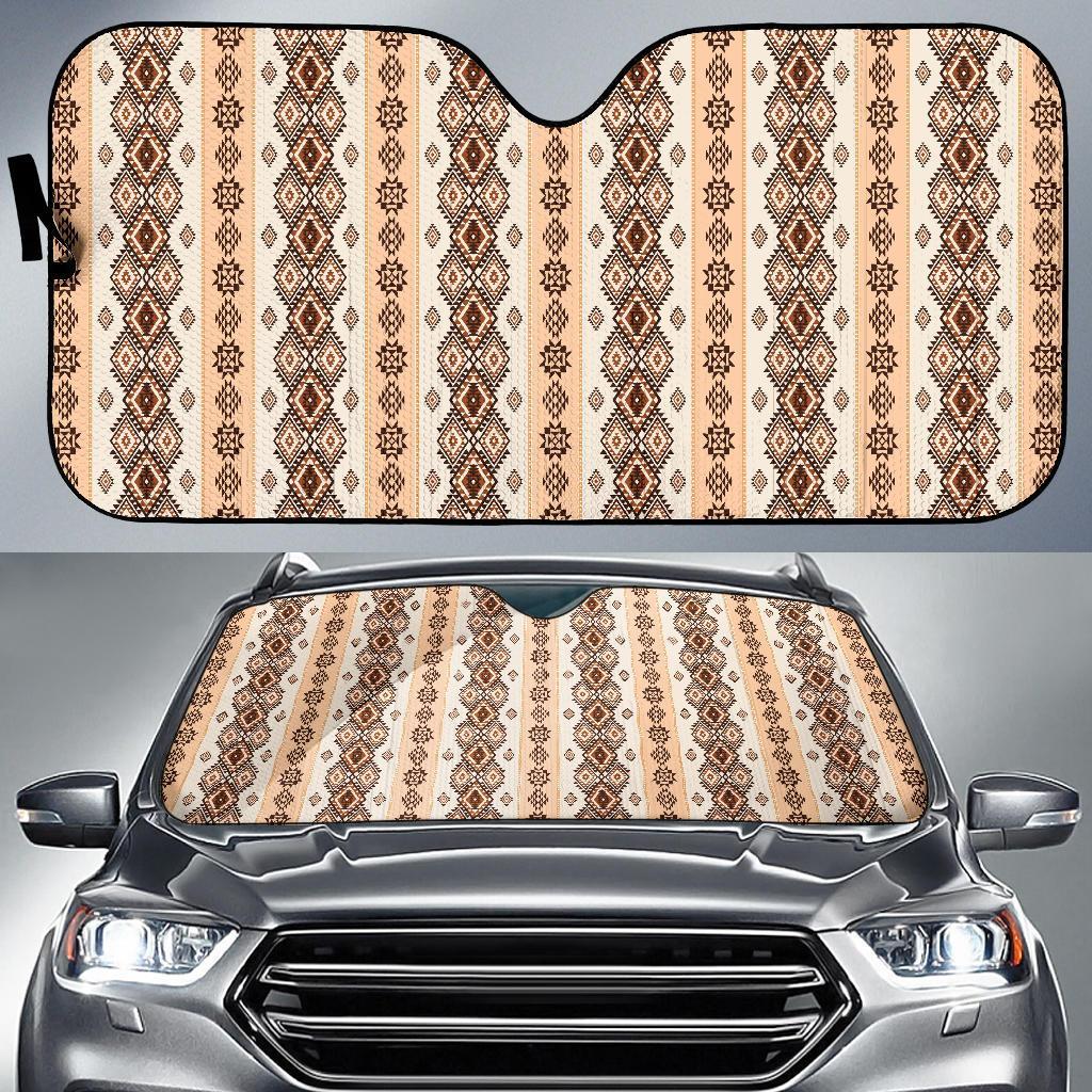 Native Classic Pattern Print Car Sun Shade For Windshield