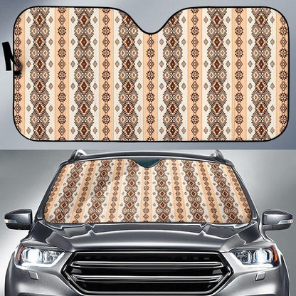 Native Classic Pattern Print Car Sun Shade For Windshield