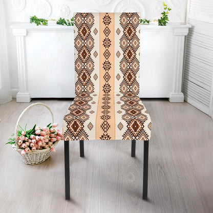 Native Classic Pattern Print Dining Chair Slipcover-JTAMIGO.COM