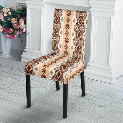 Native Classic Pattern Print Dining Chair Slipcover-JTAMIGO.COM