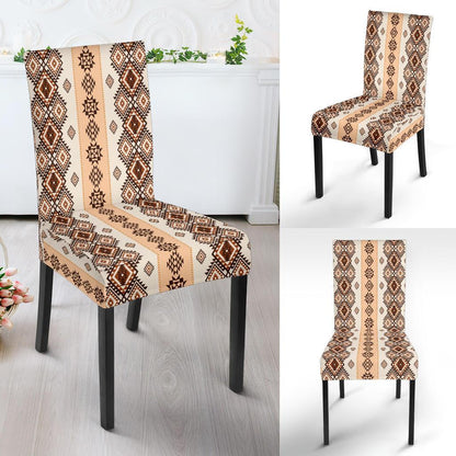 Native Classic Pattern Print Dining Chair Slipcover-JTAMIGO.COM