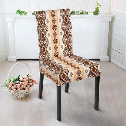 Native Classic Pattern Print Dining Chair Slipcover-JTAMIGO.COM