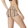 Native Classic Pattern Print High Waisted Spandex Shorts-JTAMIGO.COM