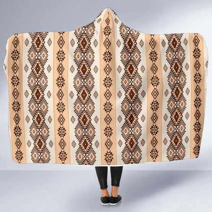 Native Classic Pattern Print Hooded Blanket-JTAMIGO.COM