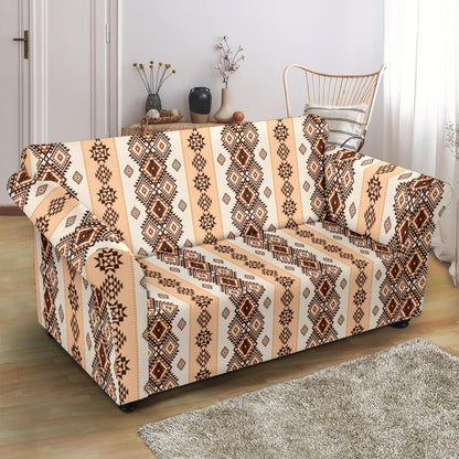 Native Classic Pattern Print Loveseat Slipcover-JTAMIGO.COM