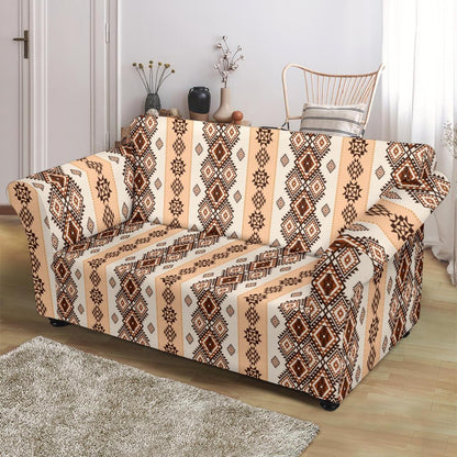 Native Classic Pattern Print Loveseat Slipcover-JTAMIGO.COM