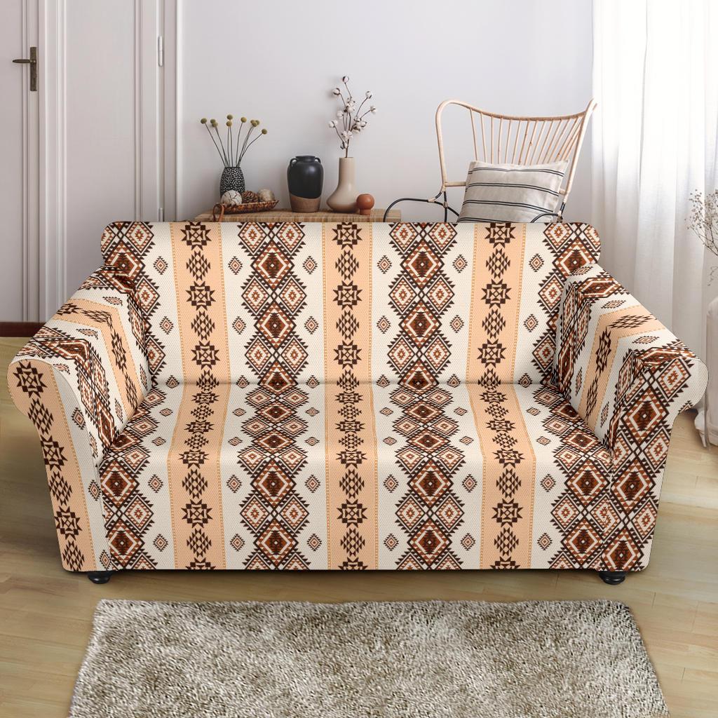 Native Classic Pattern Print Loveseat Slipcover-JTAMIGO.COM