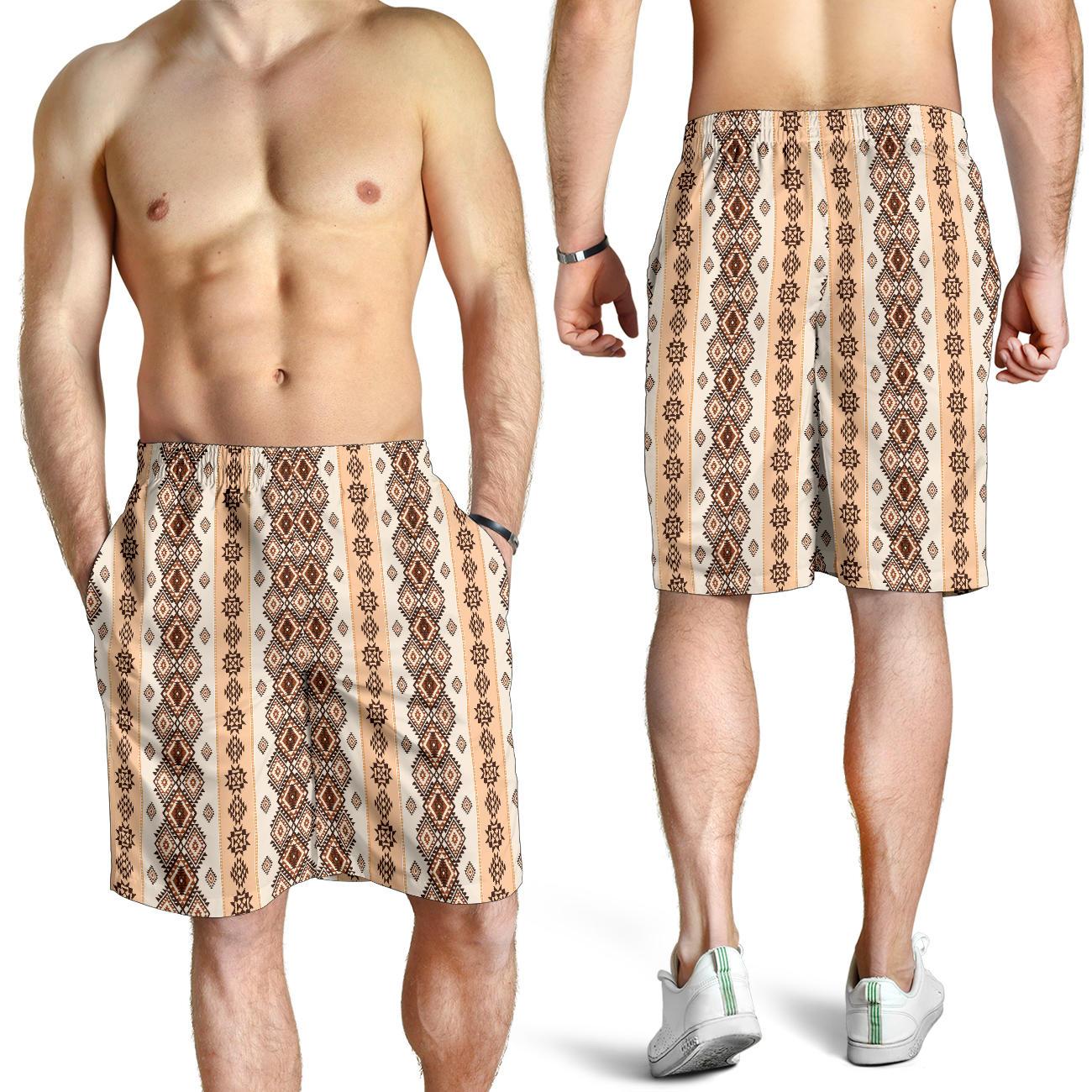 Native Classic Pattern Print Mens Shorts-JTAMIGO.COM