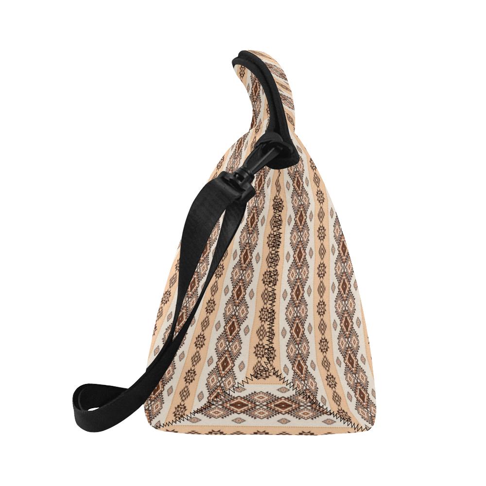 Native Classic Pattern Print Neoprene Lunch Bag (Model 1669)(Large)-JTAMIGO.COM