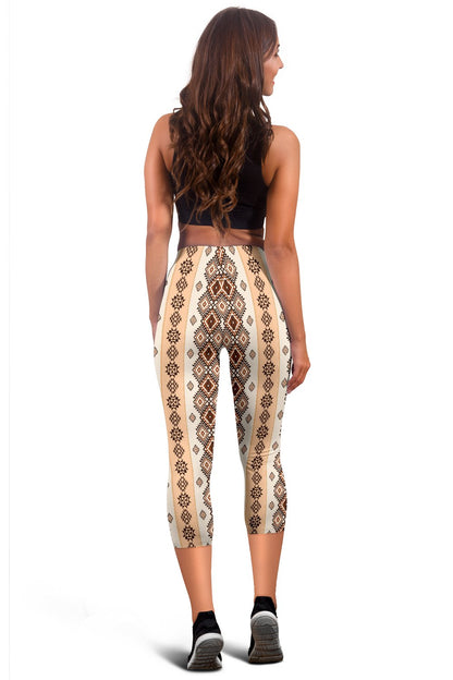 Native Classic Pattern Print Women Capris