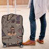 Native Indian Life Design Print Luggage Cover Protector