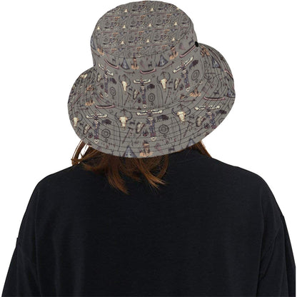 Native Indian life Design Print Unisex Bucket Hat