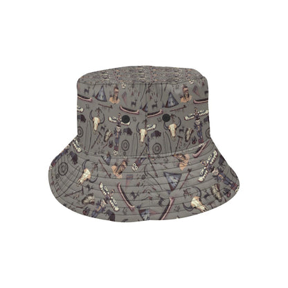 Native Indian life Design Print Unisex Bucket Hat