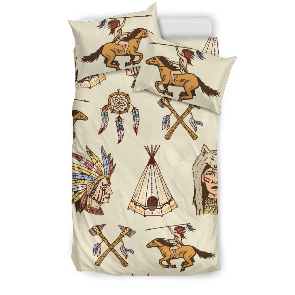 Native Indian Pattern Design Print Duvet Cover Bedding Set