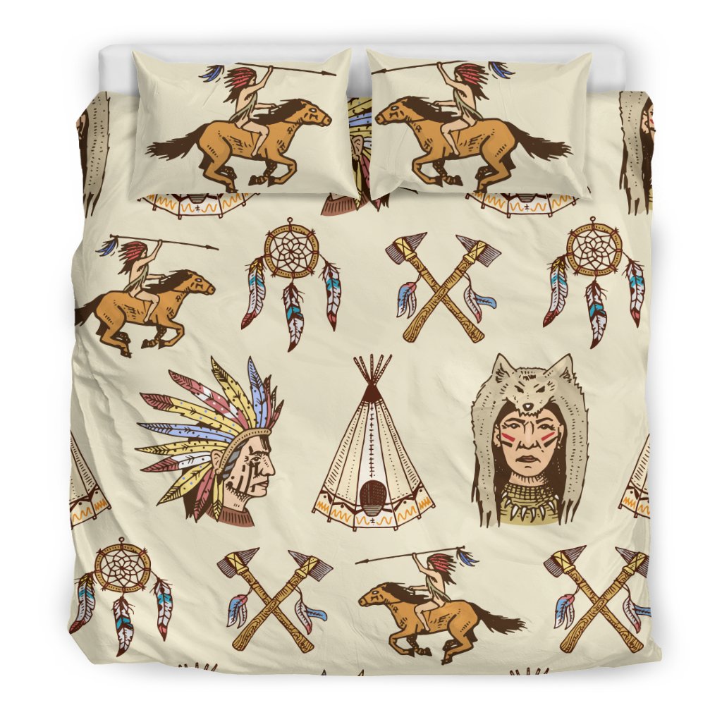 Native Indian Pattern Design Print Duvet Cover Bedding Set