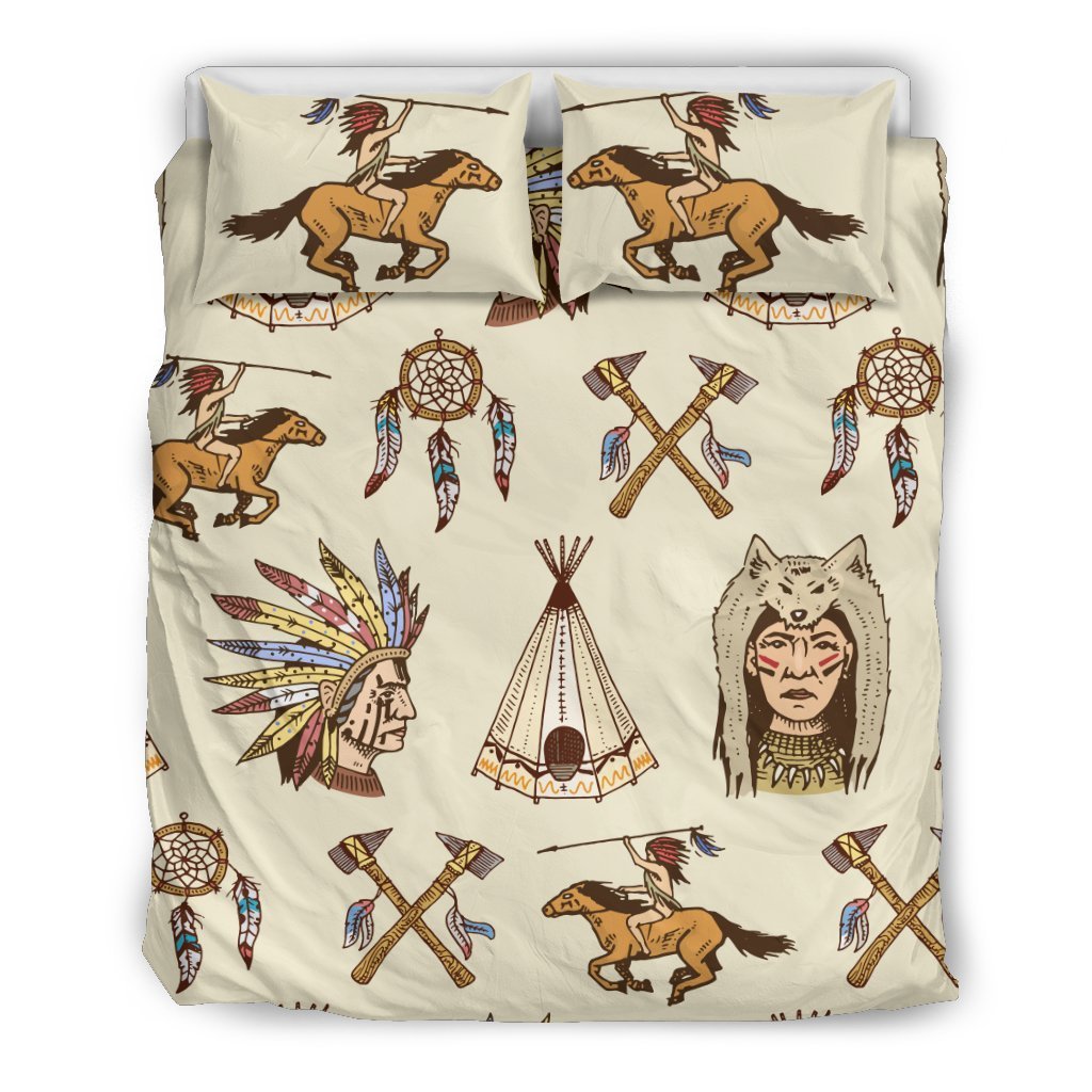 Native Indian Pattern Design Print Duvet Cover Bedding Set