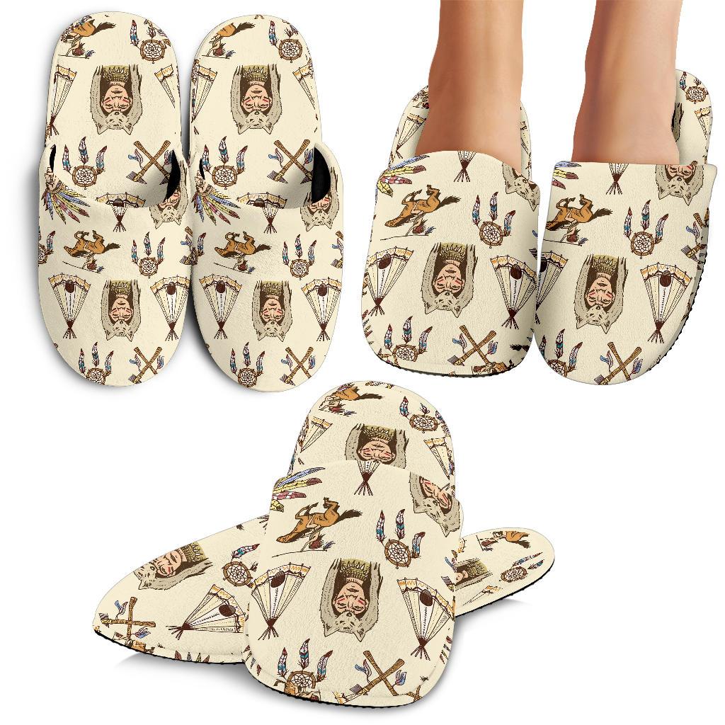 Native Indian Pattern Design Print House Slippers