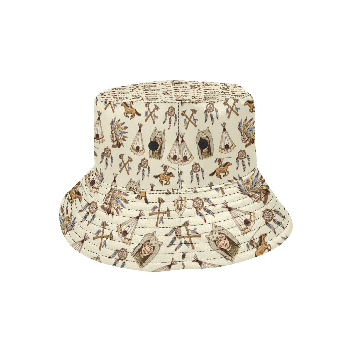 Native Indian Pattern Design Print Unisex Bucket Hat