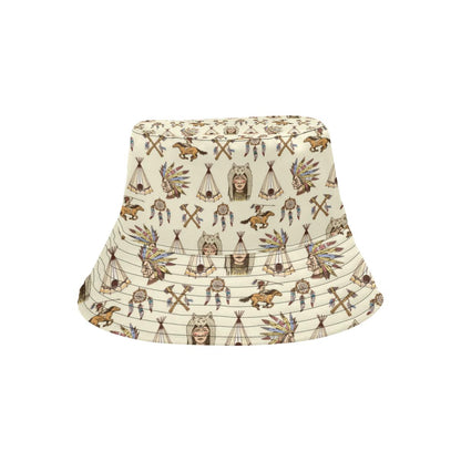 Native Indian Pattern Design Print Unisex Bucket Hat