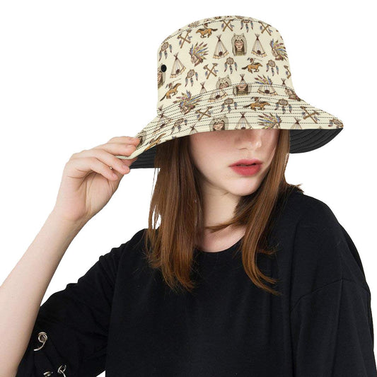Native Indian Pattern Design Print Unisex Bucket Hat