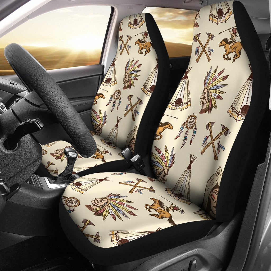 Native Indian Pattern Design Print Universal Fit Car Seat Covers