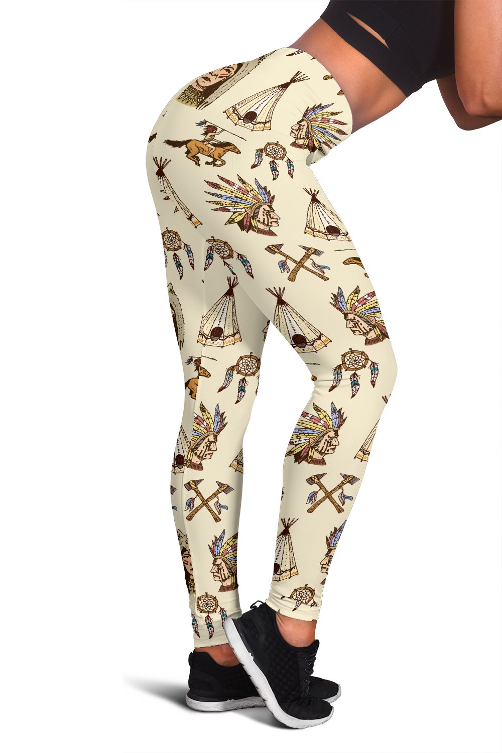 Native Indian Pattern Design Print Women Leggings