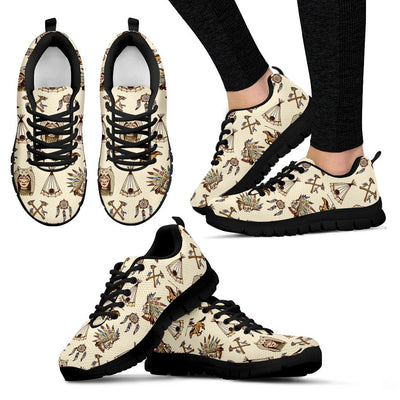 Native Indian Pattern Design Print Women Sneakers Shoes