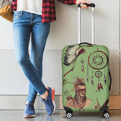 Native Indian Themed Design Print Luggage Cover Protector