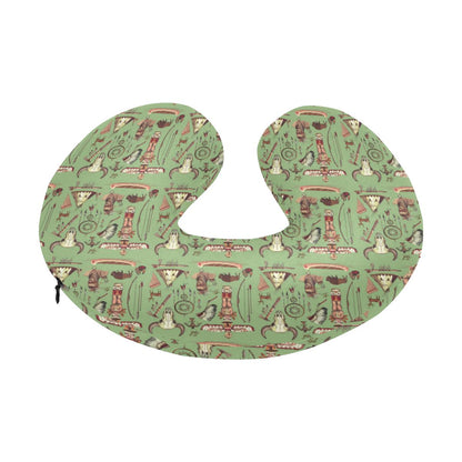 Native Indian Themed Design Print U-Shaped Travel Neck Pillow-JTAMIGO.COM