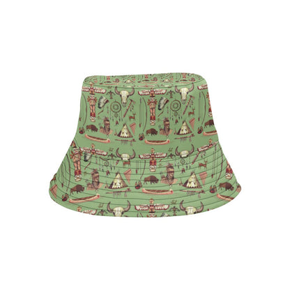 Native Indian Themed Design Print Unisex Bucket Hat