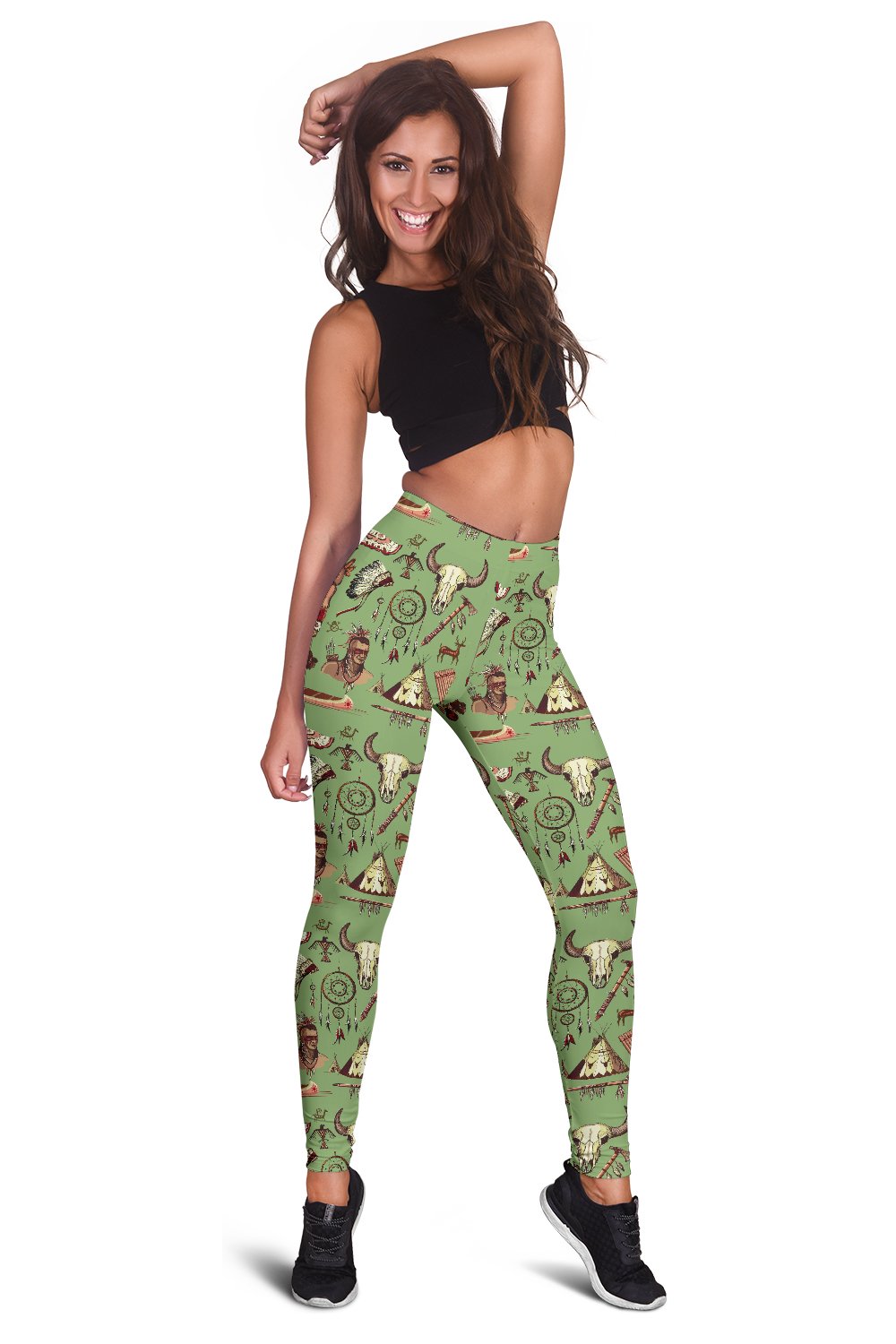 Native Indian Themed Design Print Women Leggings